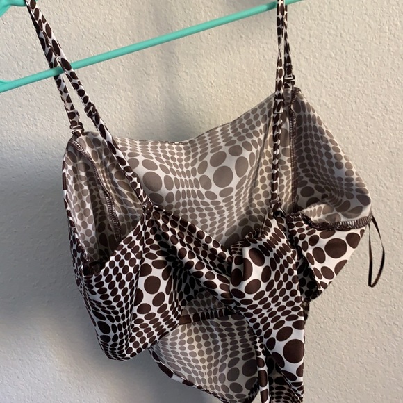 Perfect going out Silk bandana top with straps. Never worn and ties in the back. - Picture 2 of 2